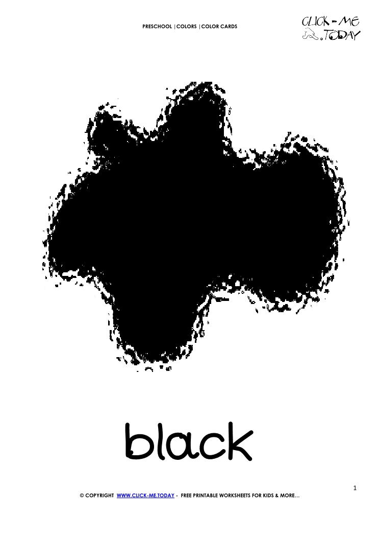 COLOR CARD - BLACK